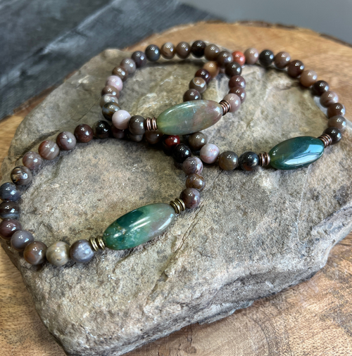 Fancy Jasper Focal Bracelet
