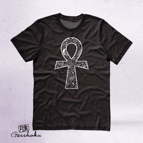 Ankh Illustration Unisex T-shirt, Gothic, Witchy