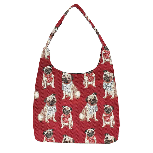 Pug Dog Hobo Handbag Shoulder Bag