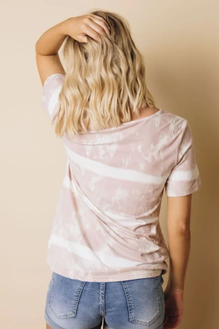 Abby Tie-dye Short Sleeve Top