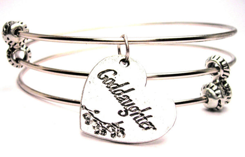 Goddaughter Triple Style Bangle Bracelet
