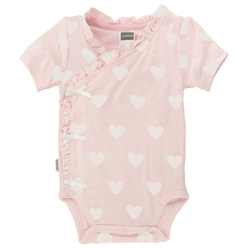 Snc Girl Short Sleeve Wrap Bodysuit 