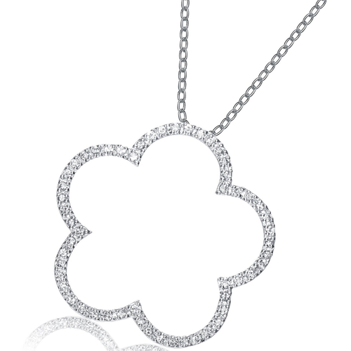 Collette Z Sterling Silver Green Cubic Zirconia Pendant