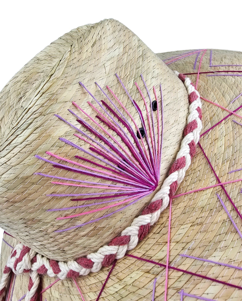 Elegant Leaf Fedora Hat