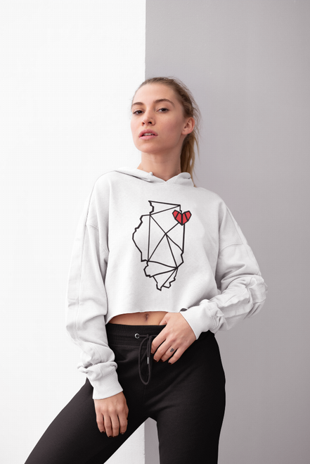 Chicago, IL Crop Hoodie