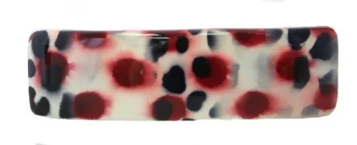 Spotted Rectangular Automatic Barrette