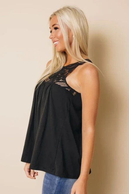 Eleanor Crochet Lace Tank Top