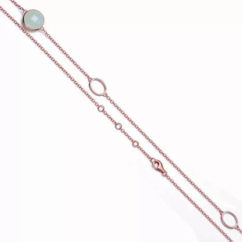 Collette Z Sterling Silver Clear White Cubic Zirconia Long Necklace
