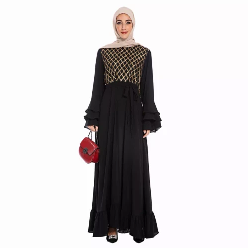 Vintage Long Sleeve Maxi Dress