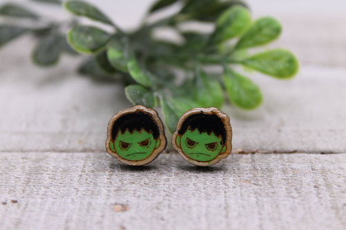 Lil' Hulk || 12mm Stud Earrings