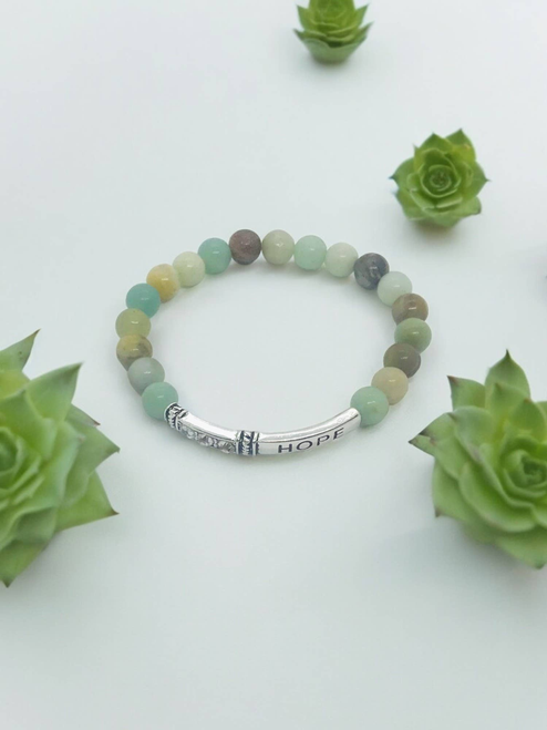 Amazonite "Hope" Bracelet 