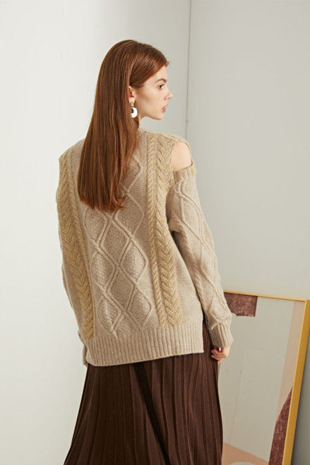 Fangyan | Aninata Cut-Out Sweater