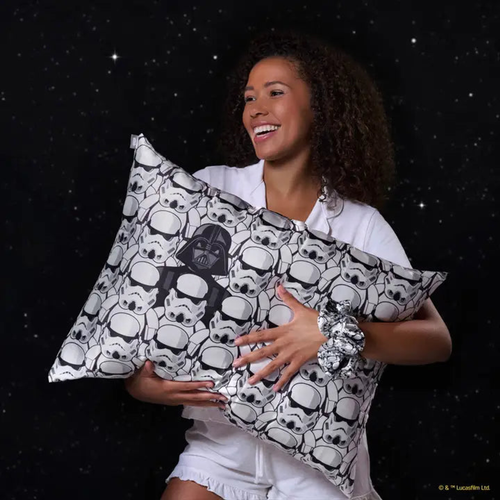Star Wars & Kitsch Satin Pillowcase in Darth Vader & Stormtroopers