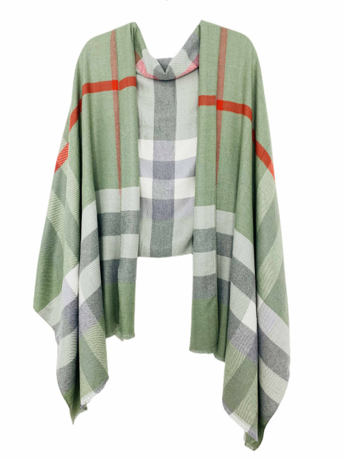Aqua- Cashmere Blend Shawl/Scarf