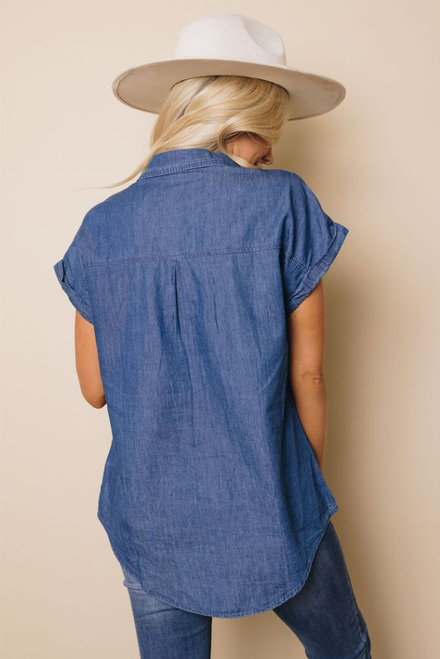 Rowena Buttoned Denim Shirt