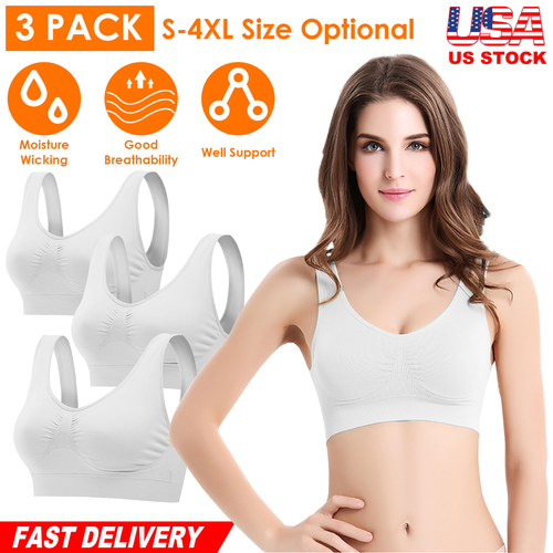 3 Pack Sport Bras 