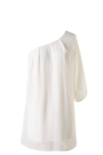 One Sleeve Elegant Flow Dress