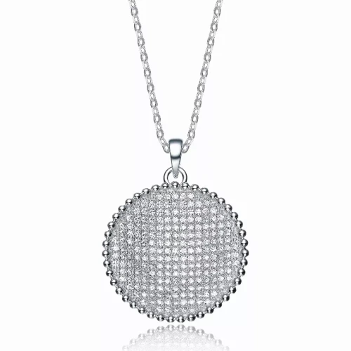 Collette Z Sterling Silver Cubic Zirconia Sparkle Pendant