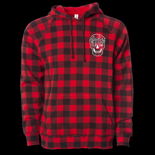 Plaid Skull Hoodie
