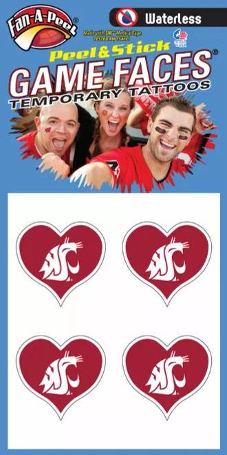 Waterless Peel & Stick Temporary Tattoos Fan-A-Peel / Gamesfaces
