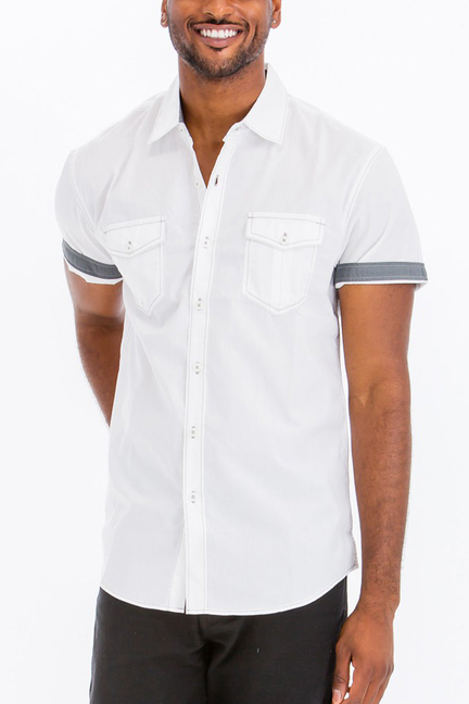 Banks Outline Stitch Button Up