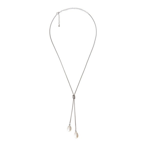 Collette Z Sterling Silver Pearl Drop Necklace