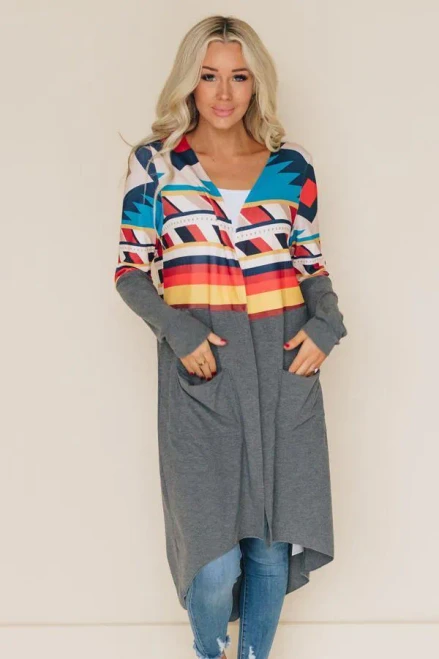 Andrea Tribal Open Cardi