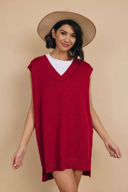 Tiana Knit Pullover Vest Dress