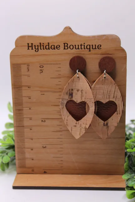 Heart Petal || Dangle Earrings