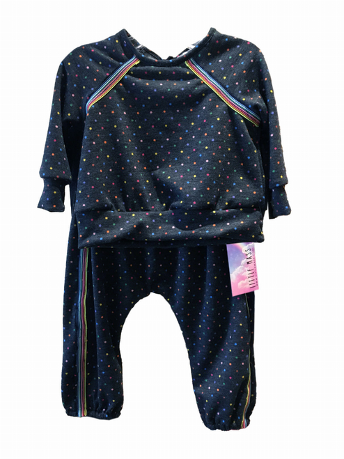 French Terry Polka Dot Sweat Suit Set