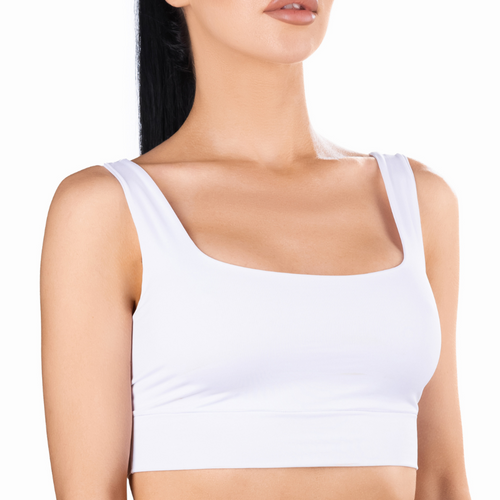 mememe BASIC White CROP TOP for Women