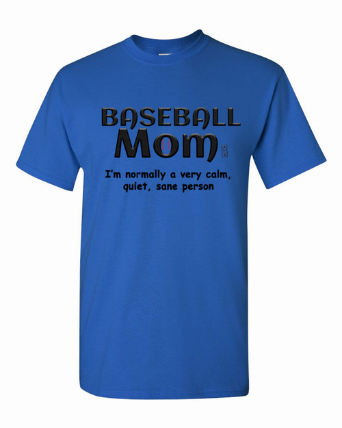 Baseball Mom T-Shirt Medium
