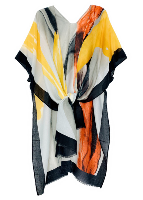 Gold Tie Dye Style Kimono