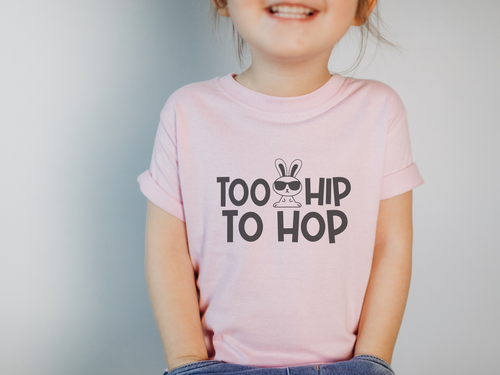 Too Hip to Hop Easter Shirt for Kids
