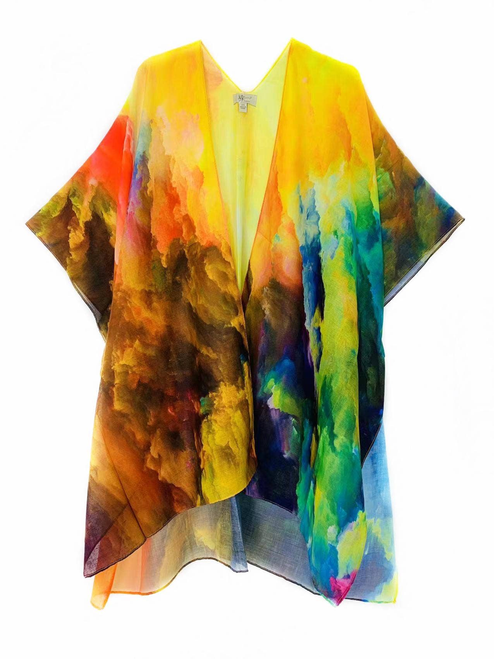 Gold & 3D Sea of Clouds Kimono