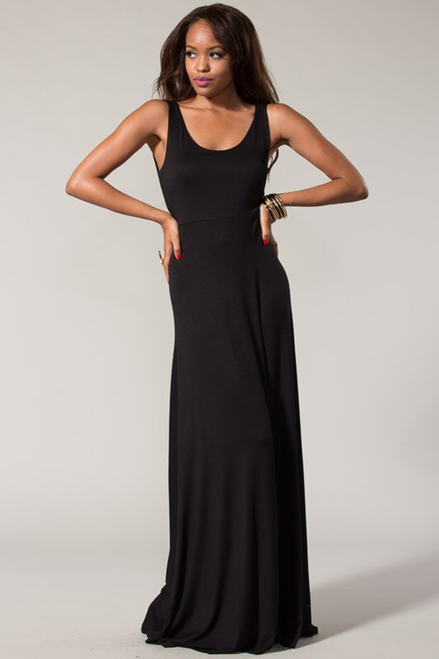 Sweet Heart Maxi Dress Black