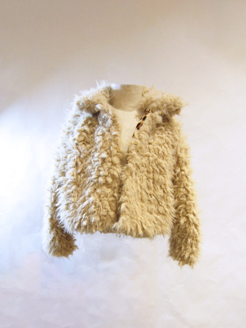 Velvety Leopard Shaggy Jacket