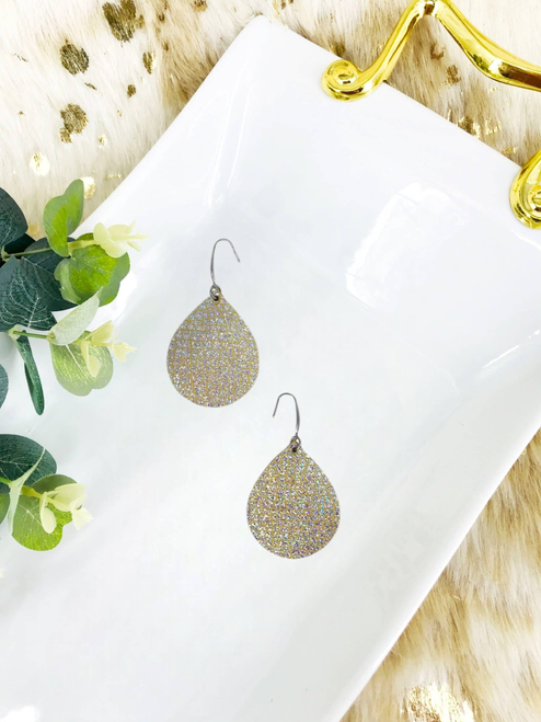 Halo on Banana Leather Earrings 