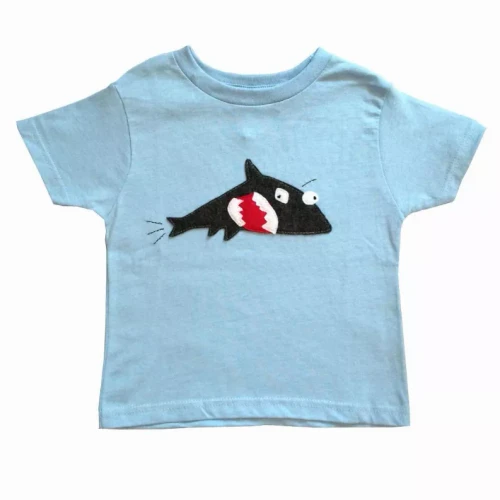 Kids T-shirt - Shark + Fish - mi cielo x Matthew Langille