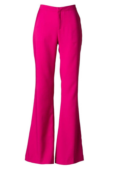 Wide Legged Dressing Slack Pants Fuchsia