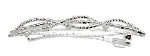 Extra Large Swarovski Barrette designed with Rolling Stones