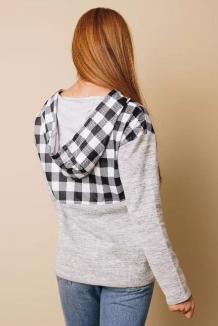 Switch Up Plaid Hoodie