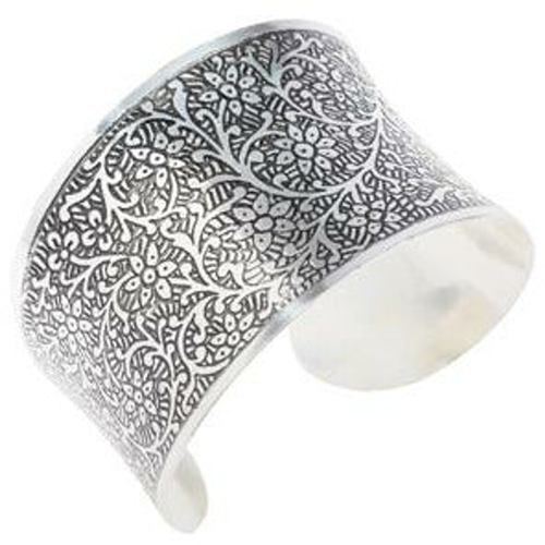 Silvery Tradition Cuff