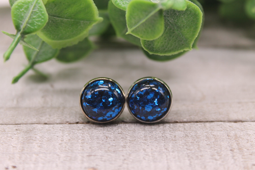 Confetti Dome  Stud Earrings