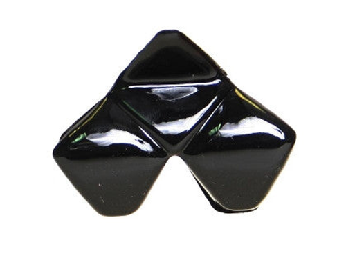 Tri Square Pyramid Black Hair Claw