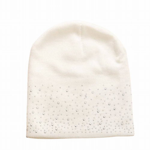 Rhinestone Decor Beanie