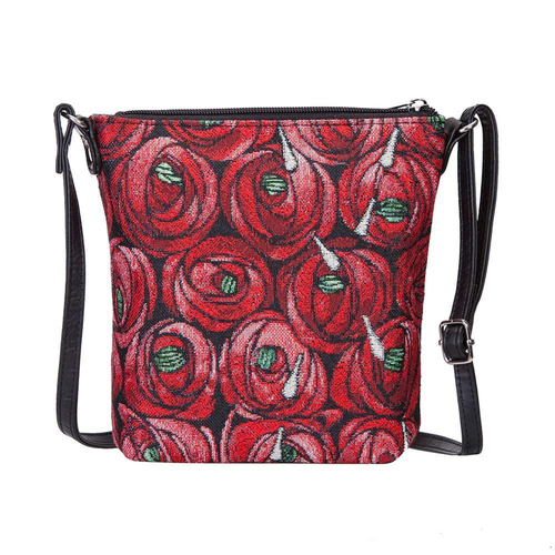 Rennie Mackintosh Rose And Teardrop Sling Bag Purse Crossbody