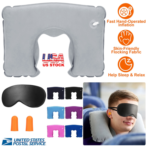 Travel Pillow Inflatable U Shape Neck Pillow 