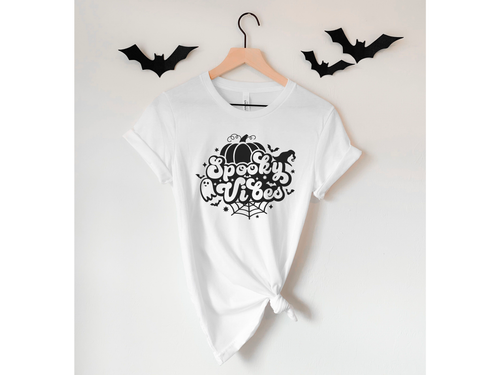 Spooky Vibes Retro Halloween Shirt