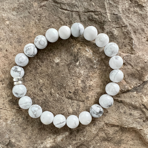Howlite Bead Bracelet